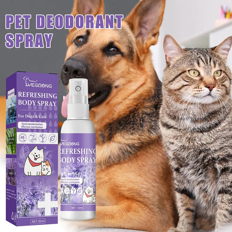 Spray desodorizante para cães com óleo de lavanda