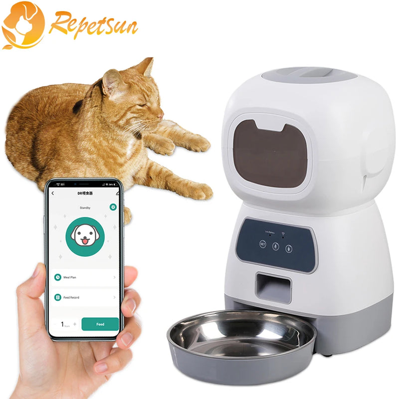 Alimentador automático, programável para pets