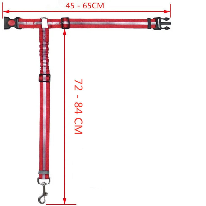 Cinto de segurança do banco traseiro ajustável para pet